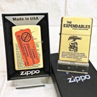 Vỏ Zippo Chính Hãng Mỹ Đồng Khối - Vỏ Zippo Amor Chủ Đề The Expendables (KHÔNG BAO GỒM  NHIÊN L