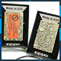 Vỏ Zippo Chính Hãng Mỹ Đồng Khối - Vỏ Zippo Amor Chủ Đề Người Giám Hộ - Tặng kèm ruột trùng vỏ (KHÔNG BAO GỒM  NHIÊN LIỆ