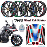 Voge 17 Inch Phản Quang Miếng Dán Bánh Xe Trung Tâm Chống Thấm Nước Decal Vành Xe Máy Dải Bền Trang Trí Xe Tay Ga Trung Tâm Phụ Kiện Cho VOGE 500DS 300DS 350AC 300RR 650R 500R Brivido 125R