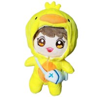 VogueMing 20cm/8'' Kpop EXO Chanyeol Plush Doll Toy with Yellow Duck Clothes Xmas Gift New【Limited】