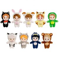 VogueMing 20cm/8''Kpop EXO Plush Doll Baekhyun Chanyeol Sehun Kai Xiumin Lay Suho D.O.Chen with Animal Outfit Clothes【Limited Gift】 (Chanyeol)