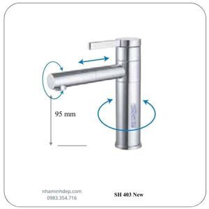 Vòi 1 lỗ nóng lạnh SH-403