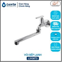 Vòi Bếp I Vòi Chậu Rửa Bát Lạnh Đồng Thau Âm Tường Luxta L3108T3 - Bảo Hành 3 Năm - Hàng Chính Hãng & Đổi Trả 1 - 1