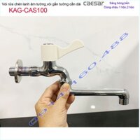 Vòi bếp lạnh gắn tường Caesar KAG-CAS100 , vòi chậu rửa chén bát âm tường xả nước mạnh siêu bền