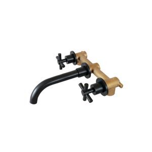 Vòi chậu 3 lỗ gắn tường Kanly GCT07B nóng lạnh