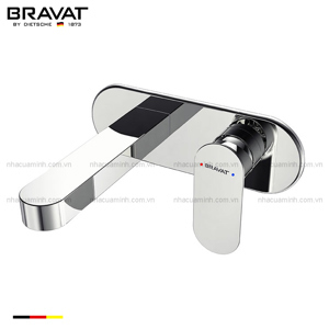 Vòi chậu âm tường cao cấp Bravat P69182C-ENG