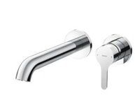 Vòi chậu gật gù nóng lạnh gắn tường LB (2 lỗ) , Kích thước vòi (từ tâm xả nước đến tường): 225.5mm