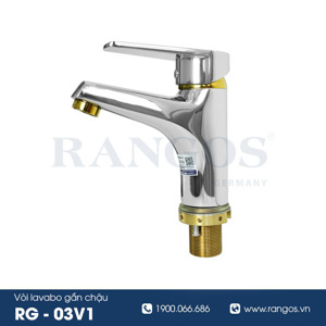Vòi chậu lavabo 1 lỗ Rangos RG-03V1