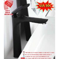 Vòi chậu lavabo giá rẻ kích thước 20cm,30cm màu đen chất liệu đồng đen
