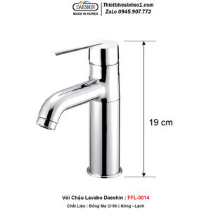 Vòi chậu lavabo nóng lạnh Daeshin FFL-0014