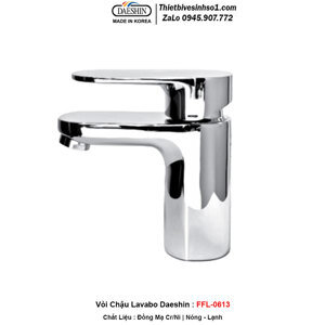 Vòi chậu lavabo nóng lạnh Daeshin FFL-0613