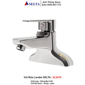 Vòi chậu lavabo nóng lạnh Selta SL-2019