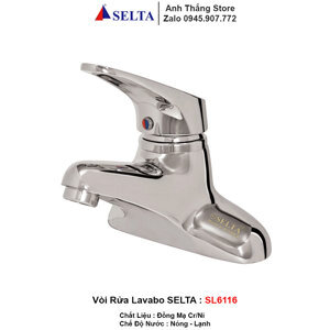 Vòi chậu lavabo nóng lạnh Selta SL-6116