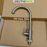 Vòi chậu rửa bát xoay 360 độ, chuẩn inox 304, vòi lạnh