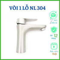 Vòi chậu rửa mặt, vòi Lavabo nóng lạnh 304, vòi chậu nóng lạnh inox 304, lavabo nóng lạnh cho chậu rửa mặt