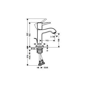 Vòi chậu rửa Metropol Classic 110