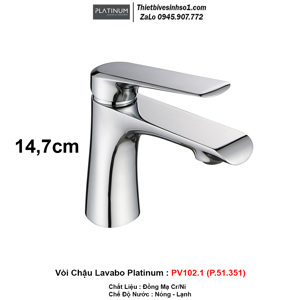 Vòi chậu Viglacera Platinum P.51.351