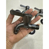 Vòi đơn vòi xả nhanh inox 304 sơn tĩnh điện màu xám cao cấp hàng nhật bãi 98%(made in japan)