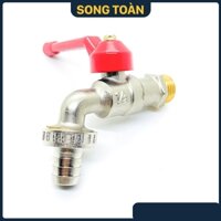 Vòi Đồng Sanwa Tay Gạt, Vòi Hồ Tay Gạt Sanwa Đồng Mạ Phi 21 27