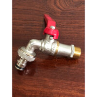 Vòi Đồng Ywin Tay Gạt Vòi Nước Vòi Xả Nhà Tắm Vòi Hồ Vòi Máy Giặt Có Mỏ Khớp Nối Nhanh Tiện Lợi BH 2 Năm