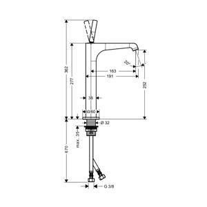 Vòi Hafele Lavabo Axor Citerrio E 250 589.30.521