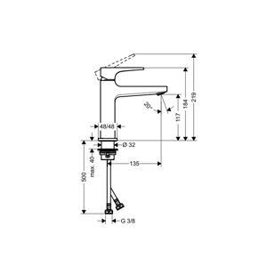 Vòi Hafele Lavabo Metropol 110 589.50.510