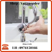 Vòi hoa sen rửa bát  tăng áp suất xoay đầu dùng trong hộ gia đình dài 16,5cm hàng cao cấp + tặng kèm 4 món (sẵn hàng)