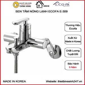 Vòi hoa sen tắm nóng lạnh Ecofa E-309