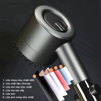 Vòi hoa sen tăng áp lực nước nhà tắm 4in1 chất liệu inox chống gỉ tay cầm đen nhám 4 chế độ xả nước,tặng kèm giá đỡ vòi