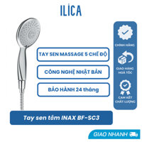 Vòi Hoa Sen, Vòi Sen Tăng Áp Cao Cấp, Hỗ Trợ Tăng Lực Nước, Tay Sen Tắm INAX BF-SC3 Ilica.
