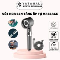 Vòi Hoa Sen,Vòi Nhà Tắm Tăng Áp Lực Nước Chất Liệu Mạ Inox Chống Gỉ 4 Chế Độ Xả Nước Kèm Dây 1,5m