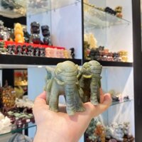 Voi lam ngọc 4 tấc, Tượng voi đá phong thủy GM154