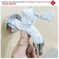 Vòi lạnh gắn tường vân đá marble Duki KAG-KH31, Vòi xả nước cao cấp đá marble