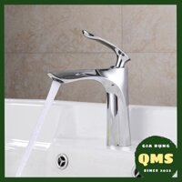 Vòi lavabo, chậu rửa mặt rửa tay nóng lạnh bằng inox tay cầm lá liễu cao cấp 20cm/30cm (VR001B1 - VR002B1)