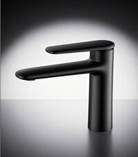 Vòi Lavabo KRONEN thấp màu xám titan model KR3559G