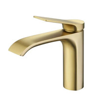 Vòi Lavabo KRONEN thấp màu vàng mờ model KR3008MGO