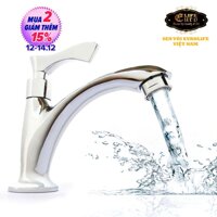 Vòi lavabo lạnh Eurolife EL-115 (Trắng bạc) LazadaMall