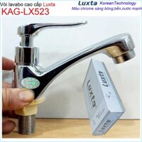 Vòi lavabo lạnh Luxta KAG-LX523 tay gạt, vòi chậu rửa mặt nước mạnh thiết kế tuyệt đẹp sử dụng siêu bền