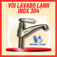 Vòi lavabo lạnh rửa mặt inox 304, vòi nước lavabo tay gạt, vòi rửa tay inox 304 chống gỉ sét, tăng áp