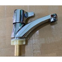 Vòi lavabo lạnh tay dấu hỏi đồng thau
