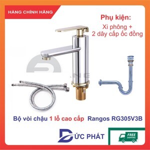 Vòi lavabo một lỗ Rangos RG-305V3B