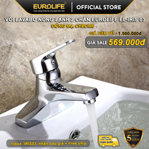 Vòi Lavabo nóng lạnh 2 chân Eurolife EL-IRIS 03