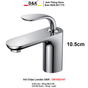 Vòi lavabo nóng lạnh D&K DK1022141