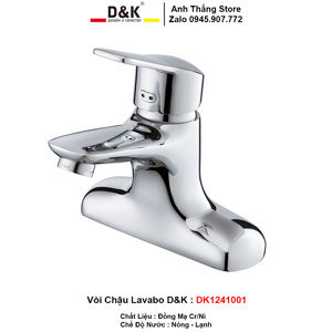 Vòi lavabo nóng lạnh D&K DK1241001