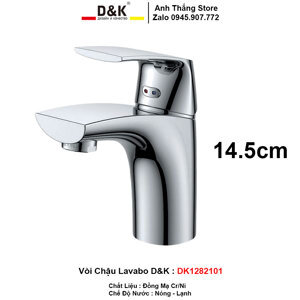 Vòi lavabo nóng lạnh D&K DK1282101