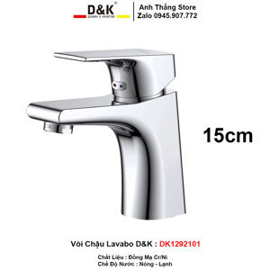 Vòi lavabo nóng lạnh D&K DK1292101