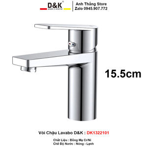 Vòi lavabo nóng lạnh D&K DK1322101