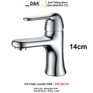 Vòi lavabo nóng lạnh D&K DK1342141