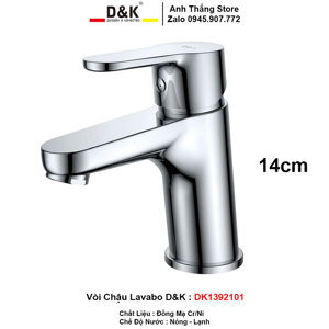 Vòi lavabo nóng lạnh D&K DK1392101