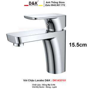Vòi lavabo nóng lạnh D&K DK1432101
